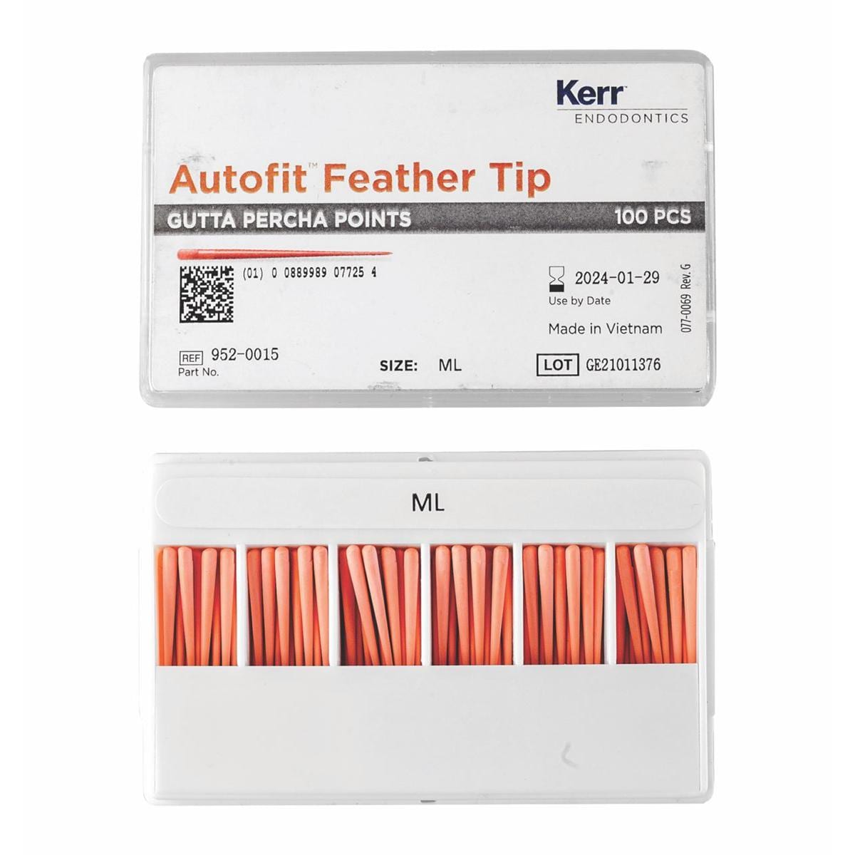 Autofit Feathered Tip GP Points Medium/Large 100pk