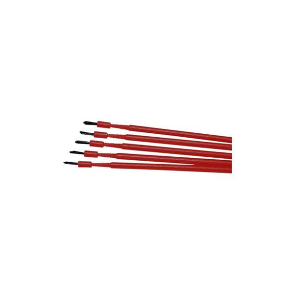 DEHP Brush Bendable Red 100pk