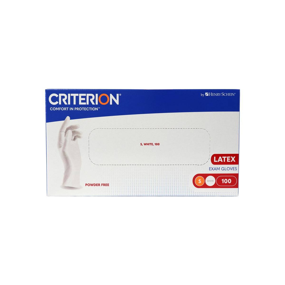 Criterion Gloves Latex Powder-Free Small 100pk