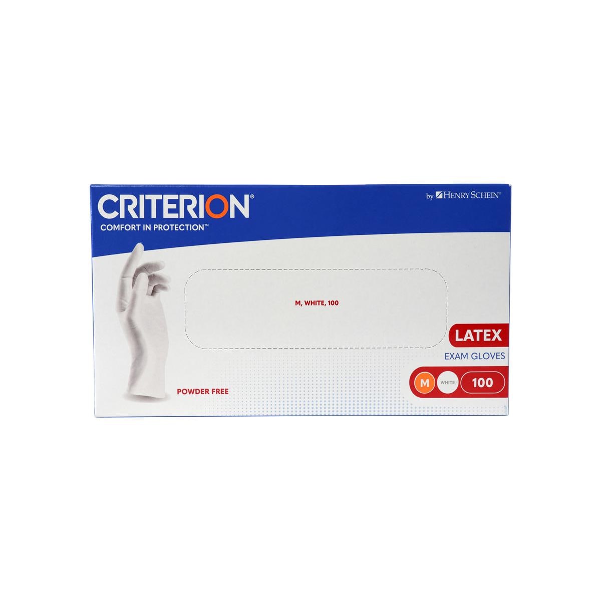 Criterion Gloves Latex Powder-Free Medium 100pk