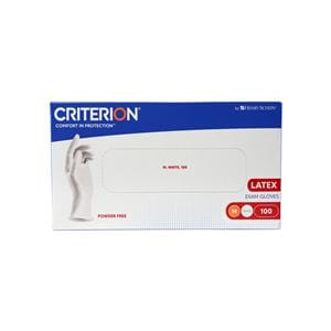 Criterion Gloves Latex Powder-Free Medium 100pk