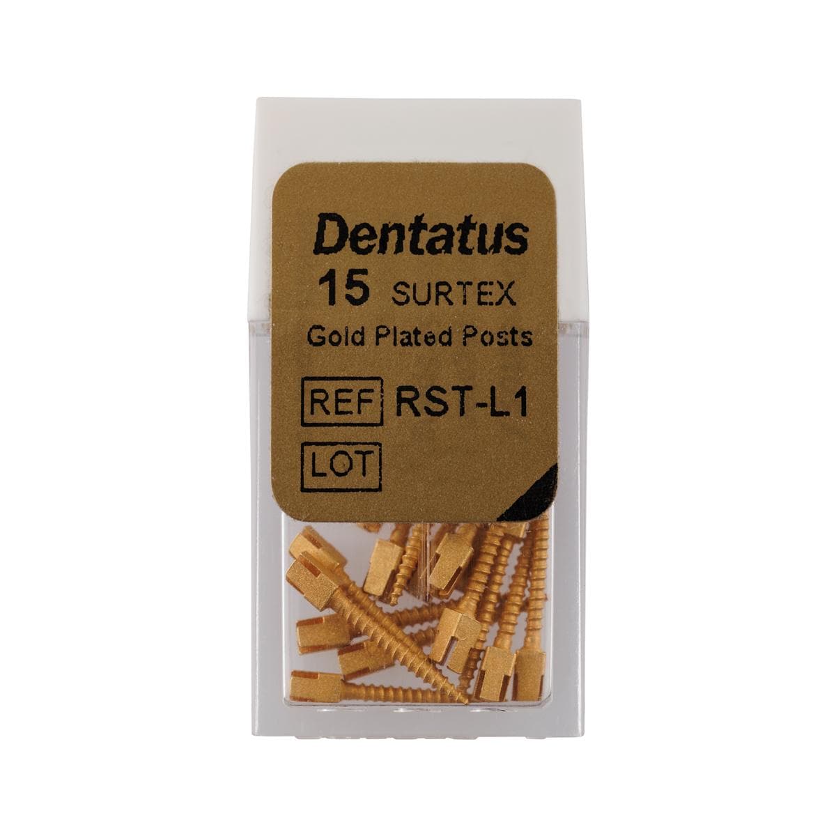 Dentatus Gold Post Size 1 Long 15pk