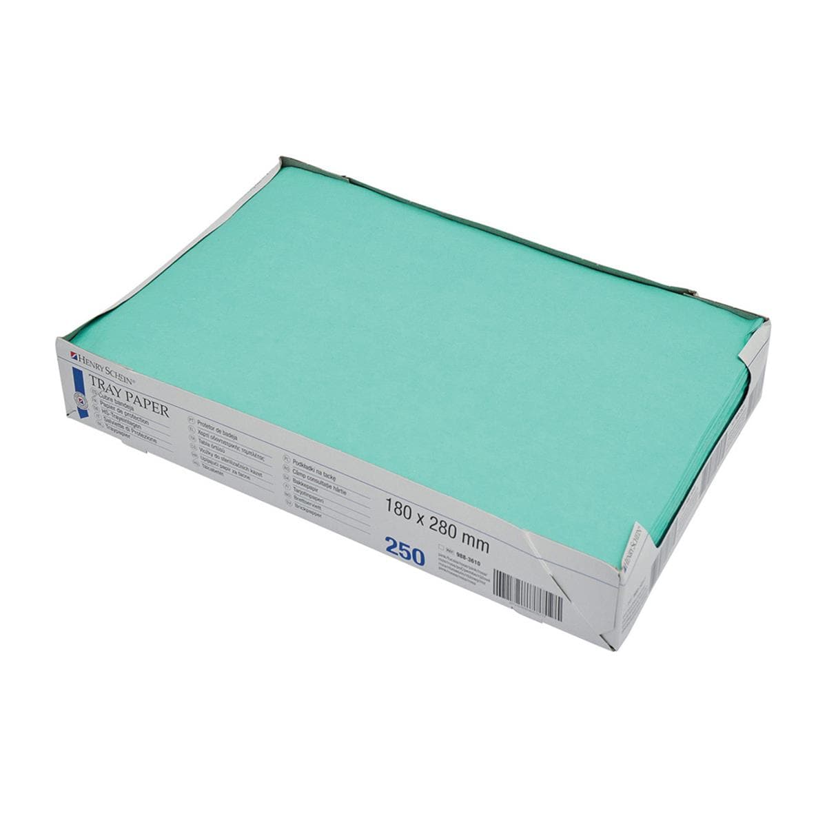 HS Tray Paper Green 18 x 28cm 250pk