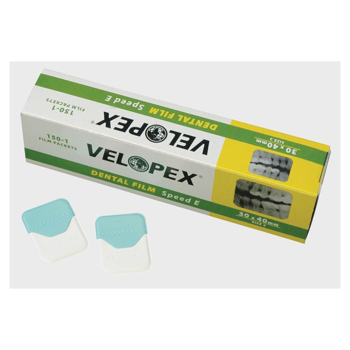 Velopex Adult X-Ray Film Speed E 30x40mm 150pk