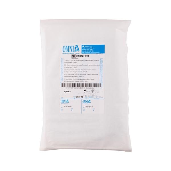 Omnia Sterile Surgical Gown Expo 118cm Small 12pk
