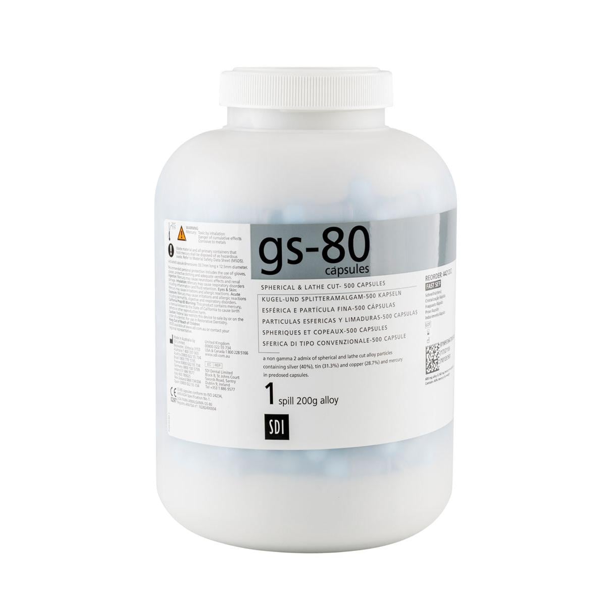 gs-80 Capsules 1 Spill Fast 500pk