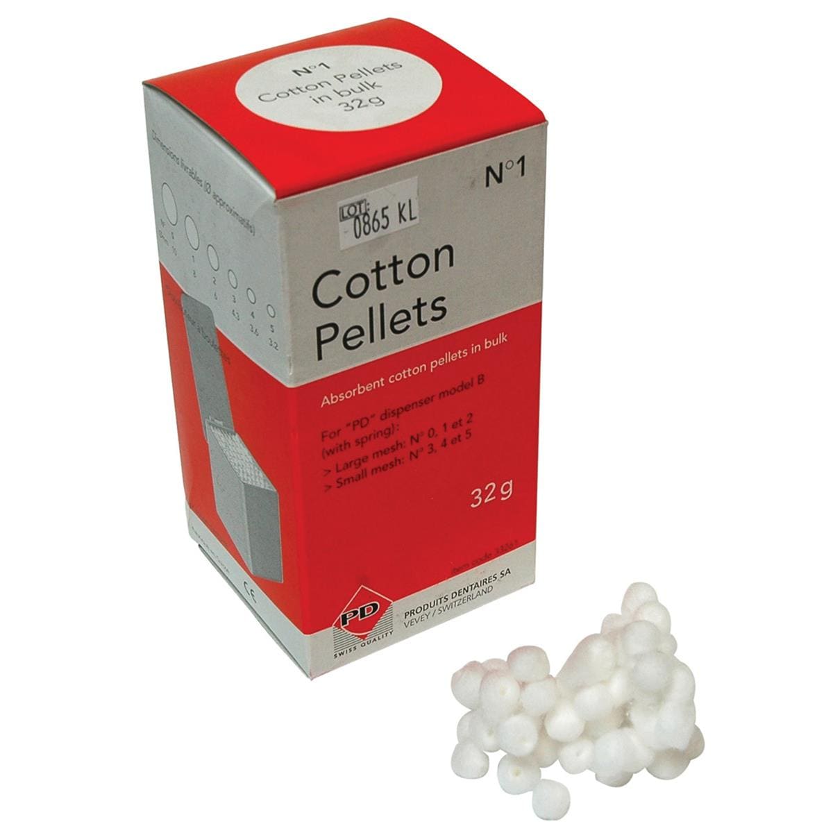 Cotton Pellet Size 1 32g 1000pk