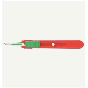 Retractable Disposable Scalpels No.15 Green 25pk