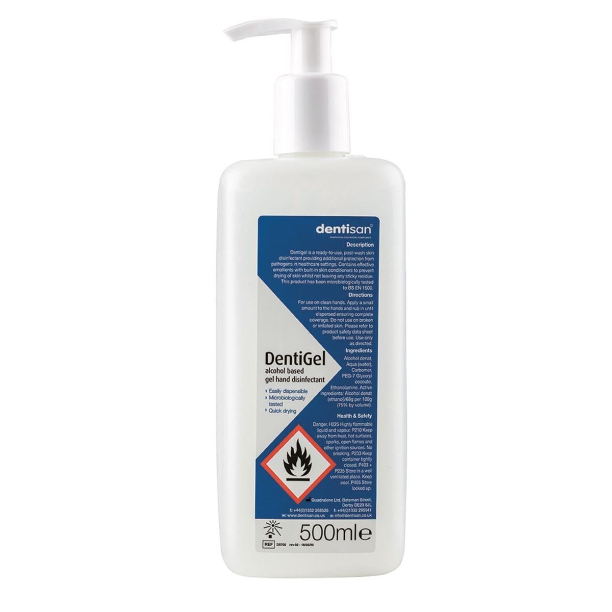 Dentigel Alcohol Based Hand Disinfectant 500ml