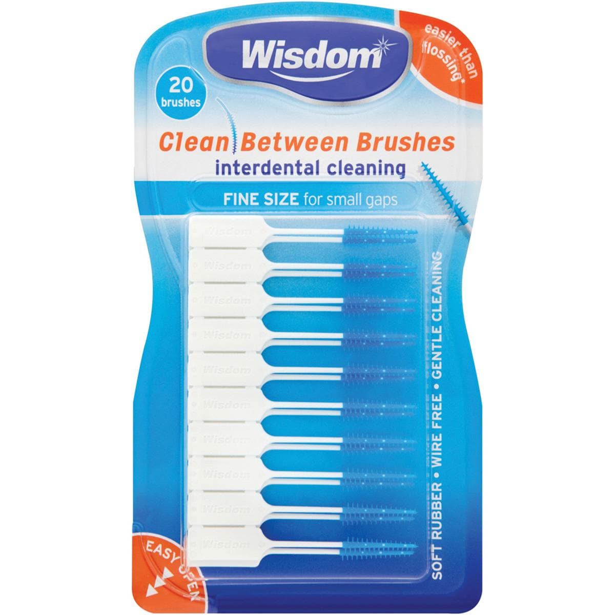 Clean Between Interdentals Fine Blue 20pk x12