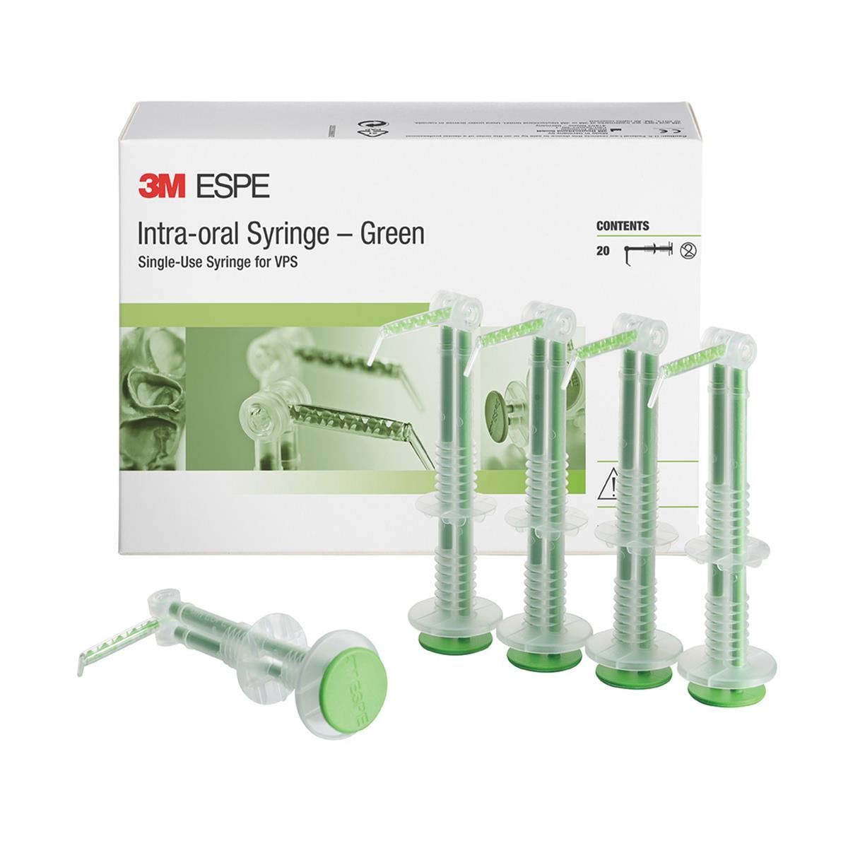 Intraoral Syringe Green 20pk