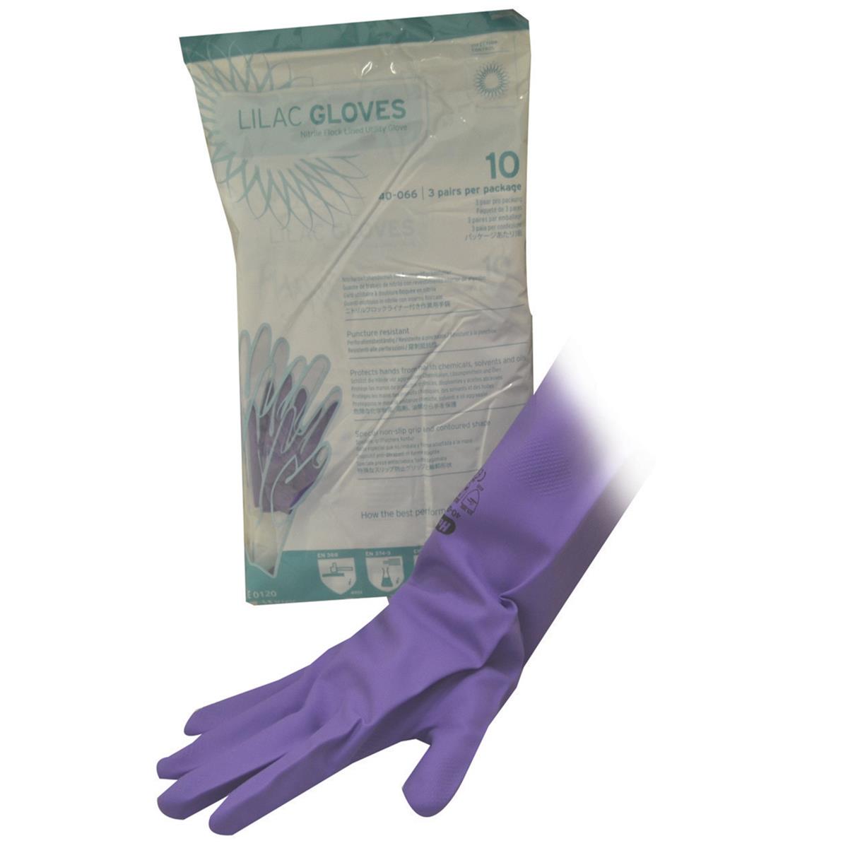 IMS Lilac Nitrile Utility Gloves X-Large 10 3pk