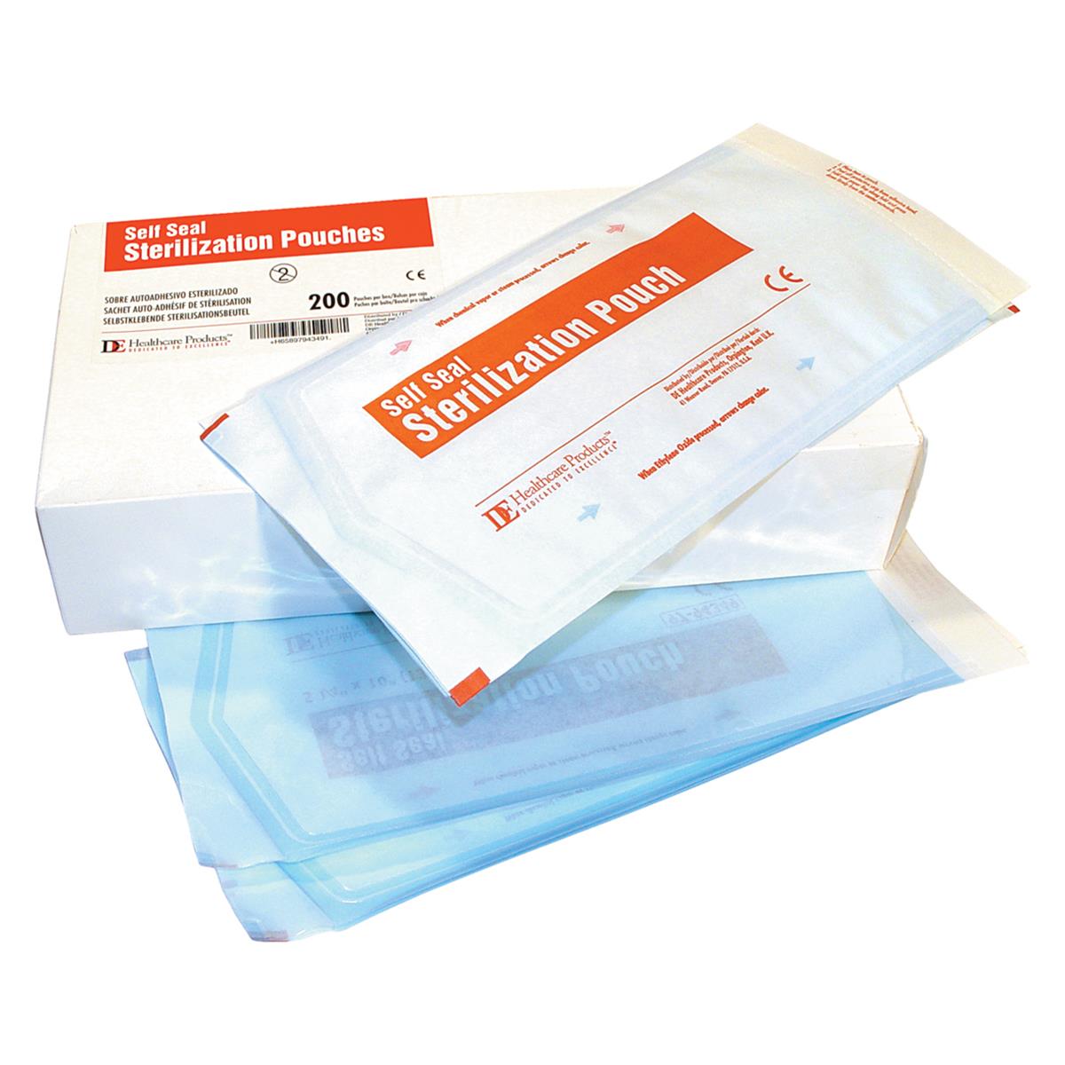 DEHP Sterilisation Selfseal Pouch 83x159mm 200pk