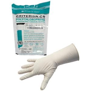 HS Criterion CR Polychloroprene Sterile Gloves Latex-Free Powder-Free Size 6.5 Pairs 50pk