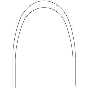 Archwire Bio-Kinetix Oval Arch Form III Shape 016 Lower 10pk
