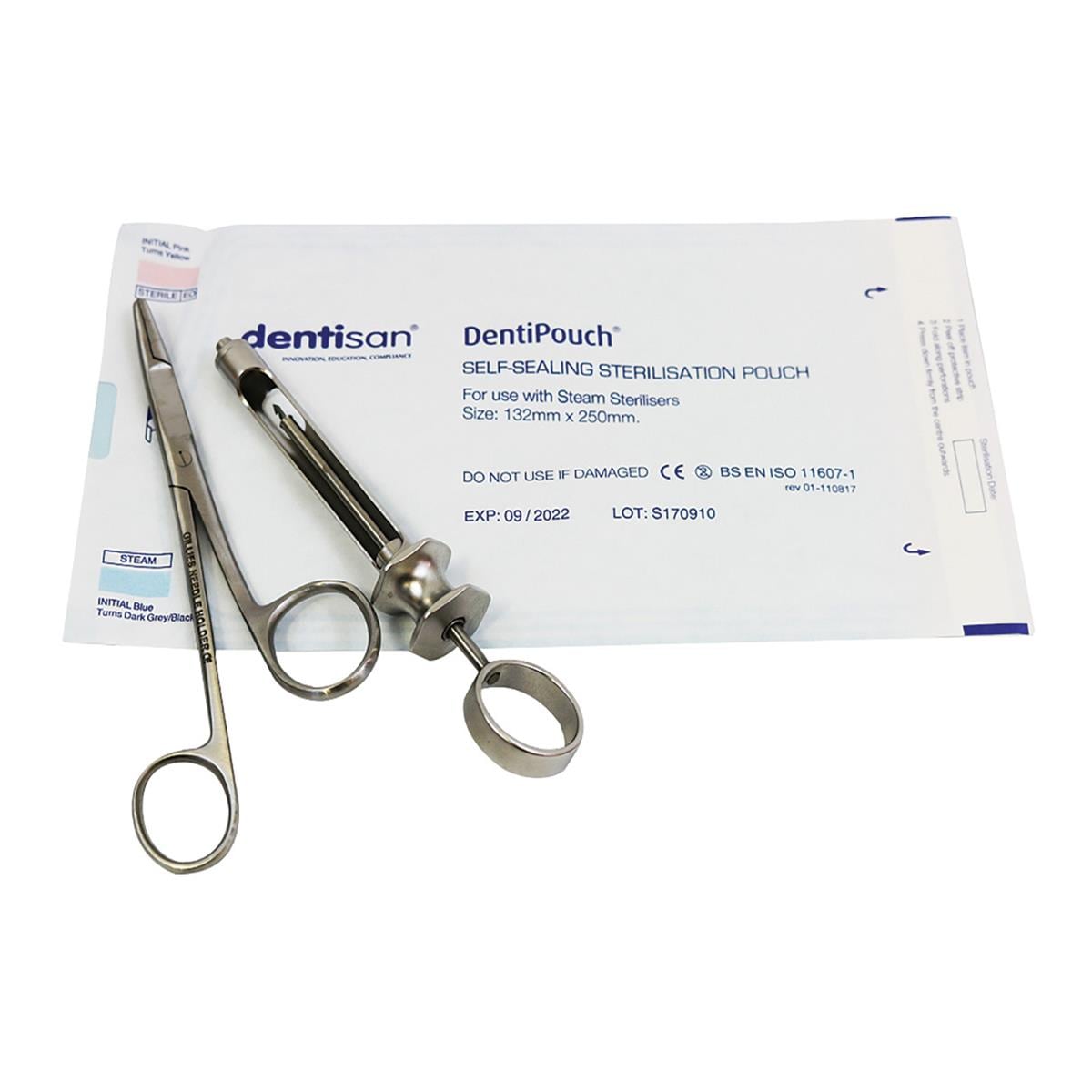 DentiPouch Self-Sealing 132 x 250mm 200pk