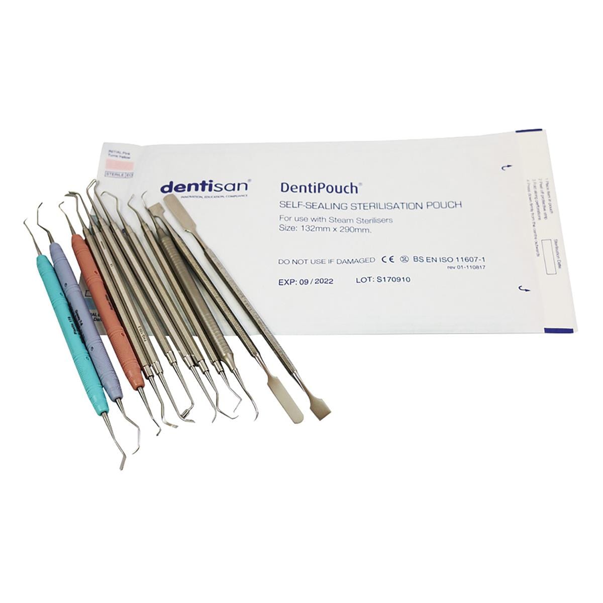 DentiPouch Self-Sealing 132 x 290mm 200pk