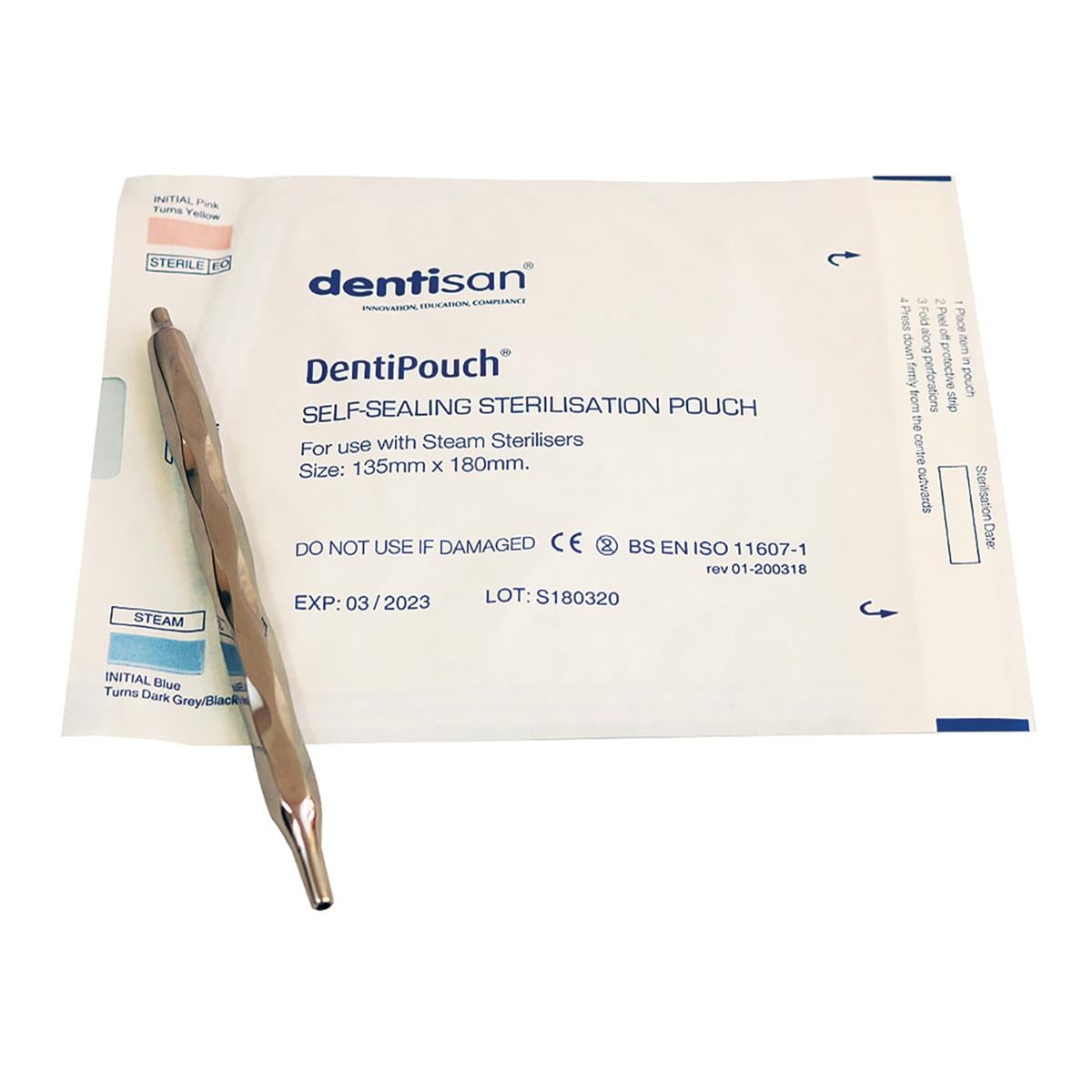 DentiPouch Self-Sealing 135 x 180mm 200pk