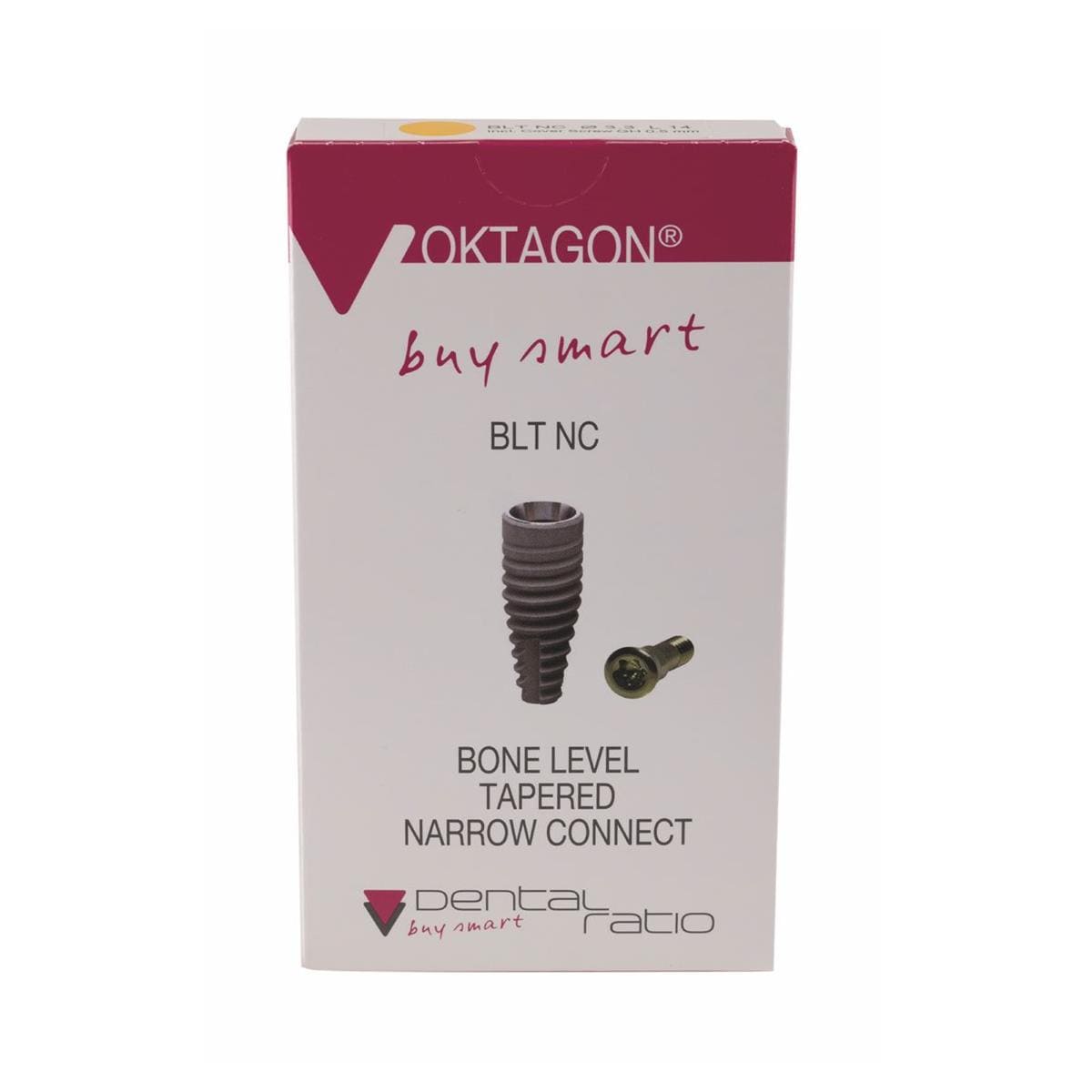 OKTAGON® Bone Level Tapered Narrow Connect Implant Diameter 3.3mm Length 14.0mm