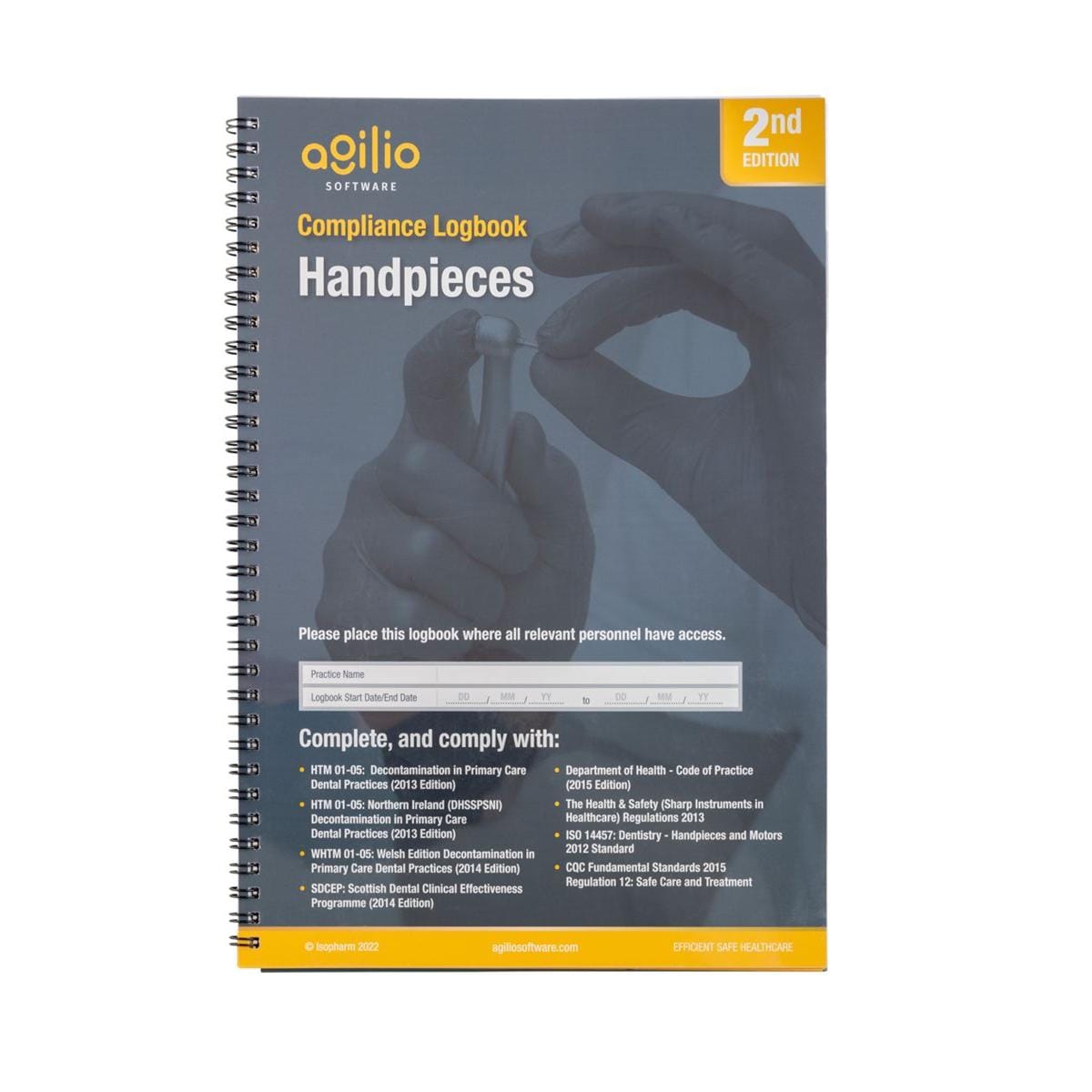 Handpieces Compliance Logbook