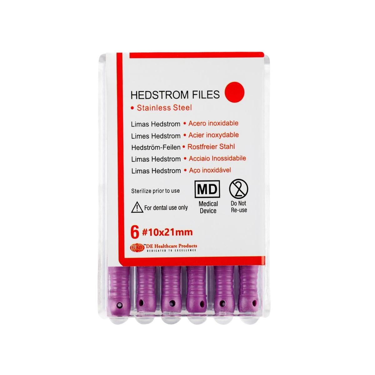 DEHP Hedstrom File 21mm Size 10 6pk