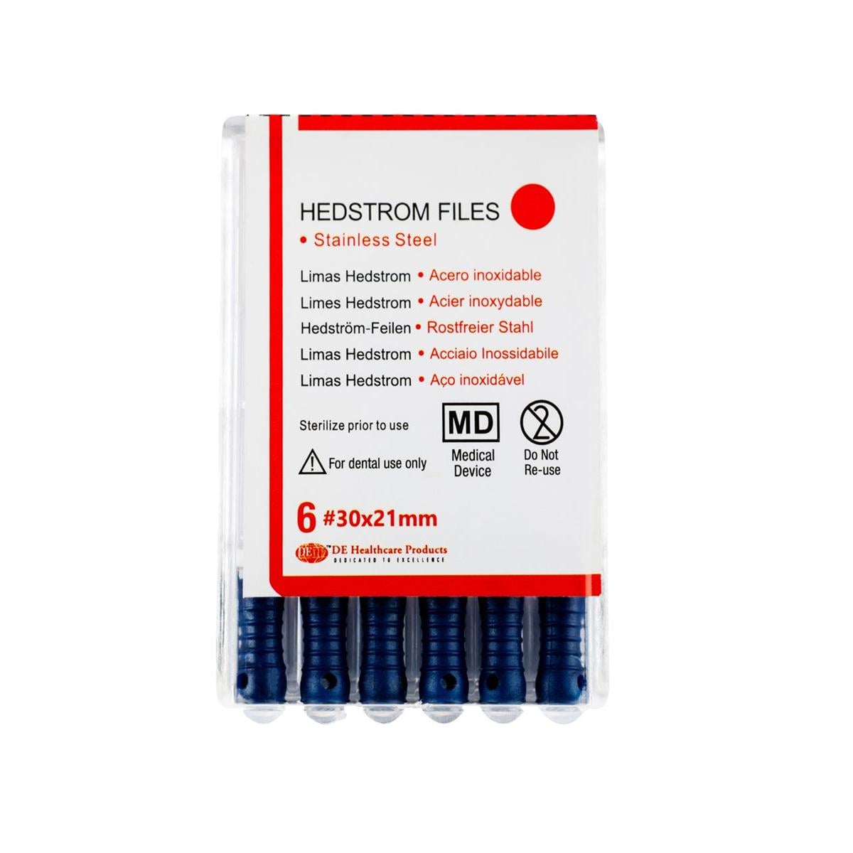 DEHP Hedstrom File 21mm Size 30 6pk