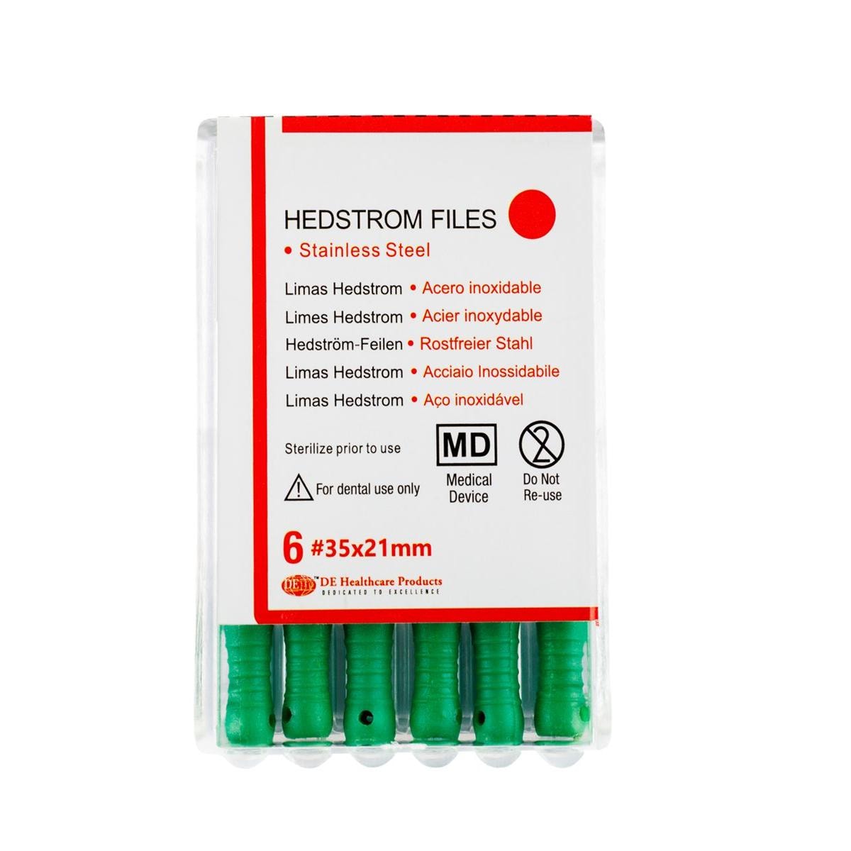 DEHP Hedstrom File 21mm Size 35 6pk