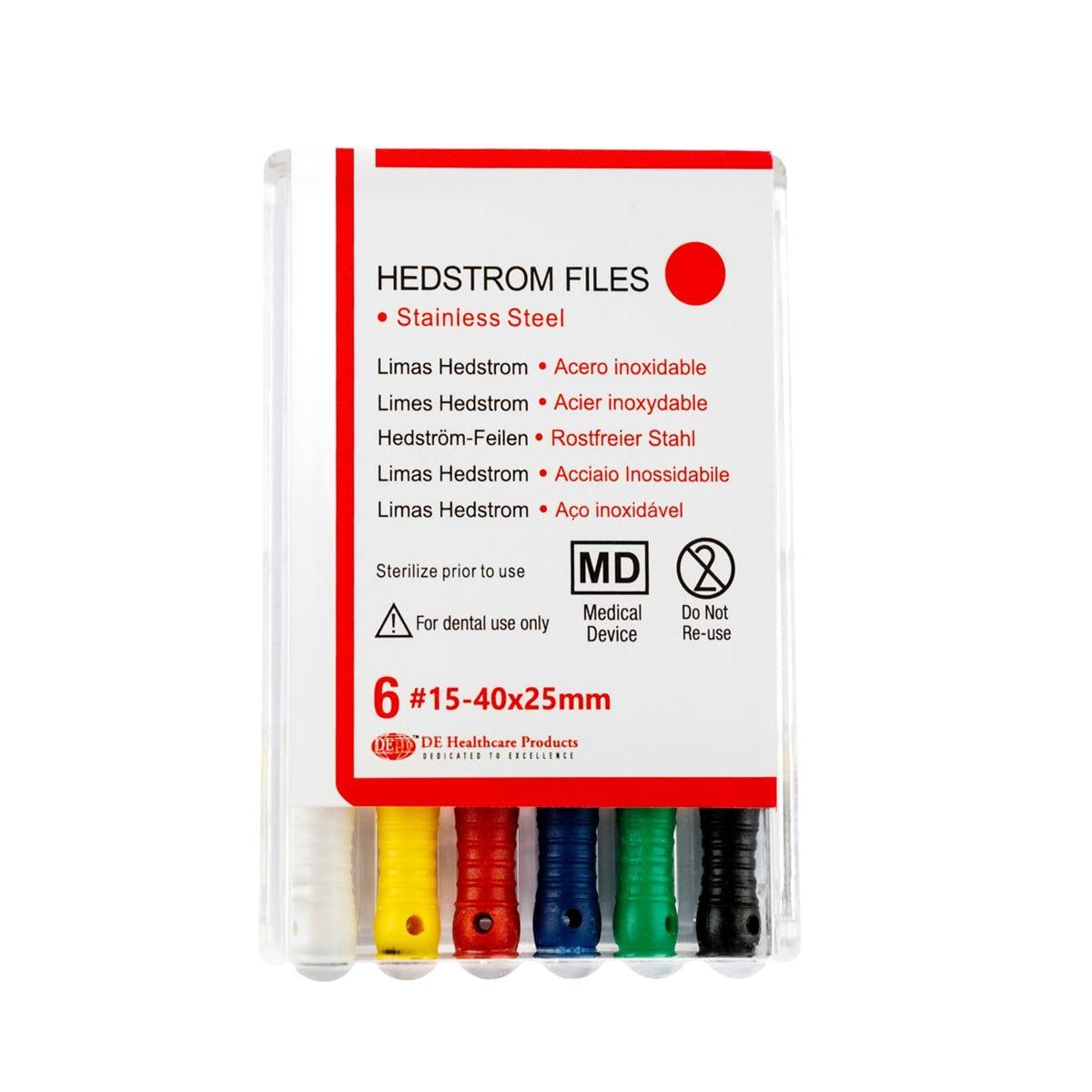 DEHP Hedstrom File 25mm Size 15-40 6pk