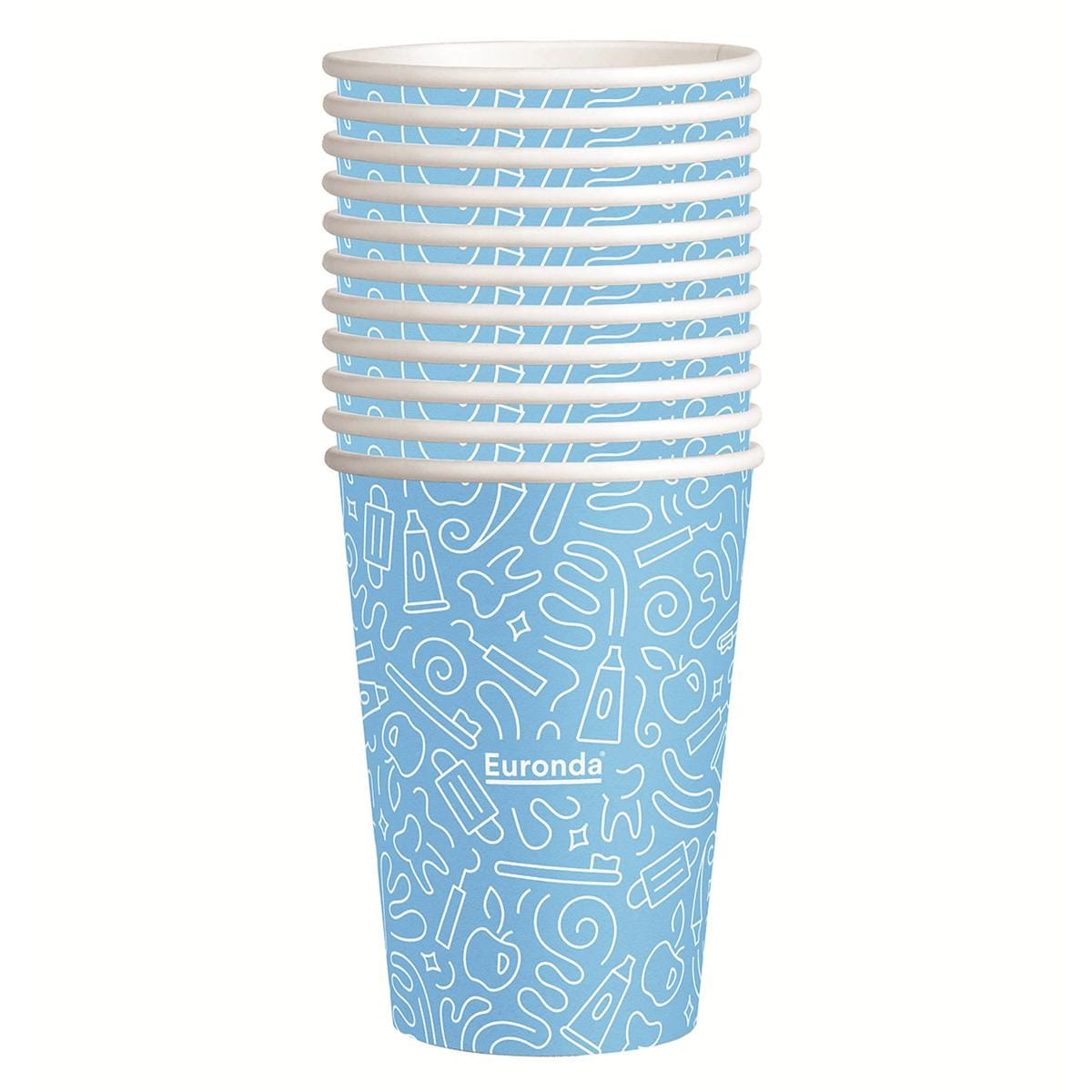 Monoart Graffiti Paper Cups Light Blue 1000pk