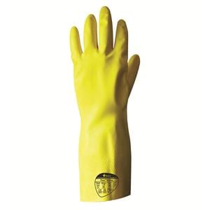 Pura Nitrile Flock Lined Gloves Yellow Size 7 Small Pair