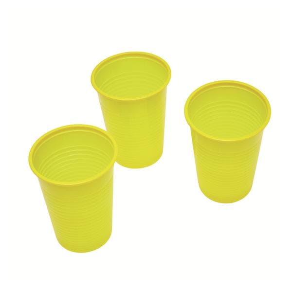 HS Drinking Cup Yellow 200ml 3000pk